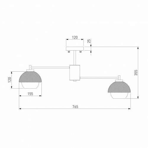 Потолочная люстра Eurosvet Nocciola 70106/8 черный
