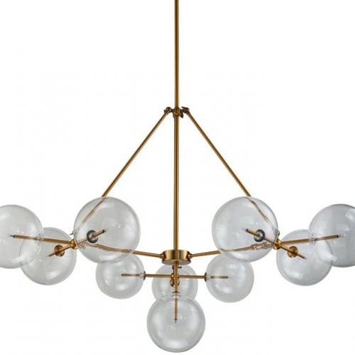 Потолочная люстра DeLight Collection Globe Mobile KG0965P-10B brass