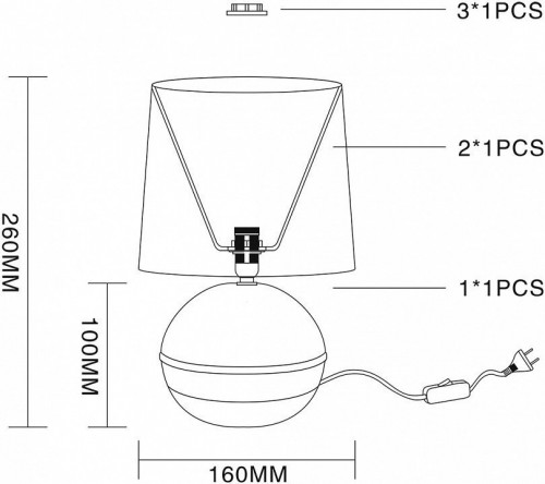 Интерьерная настольная лампа Escada Nymph 10169/L Brown