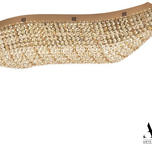 Потолочная люстра APL LED Sicilia SH507.2.80.R.Gd.3000.Clear.721