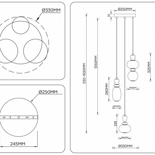 Подвесной светильник Ambrella Light LH LH53143