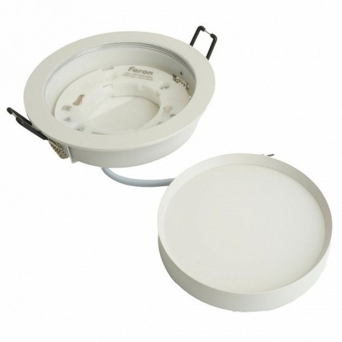 Светильник встраиваемый Feron DL507 потолочный GX53 белый круг 51350