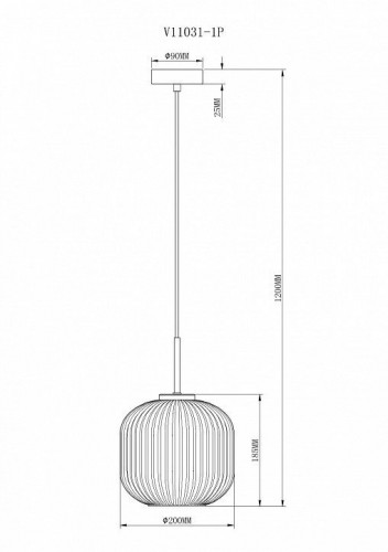 Подвесной светильник Moderli Ivory V11031-1P