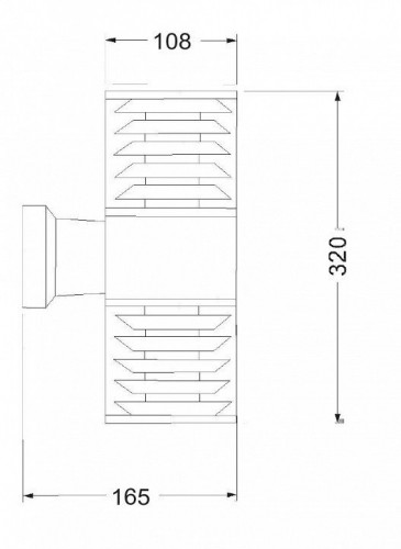 Уличный настенный светильник Maytoni Bronx O576WL-02B