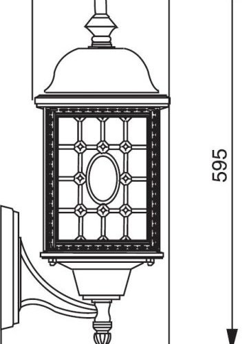 Настенный фонарь уличный Oasis Light LONDON L 64801L Bl