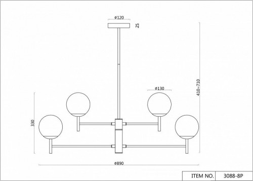 Подвесная люстра F-Promo Sheeny 3088-8P