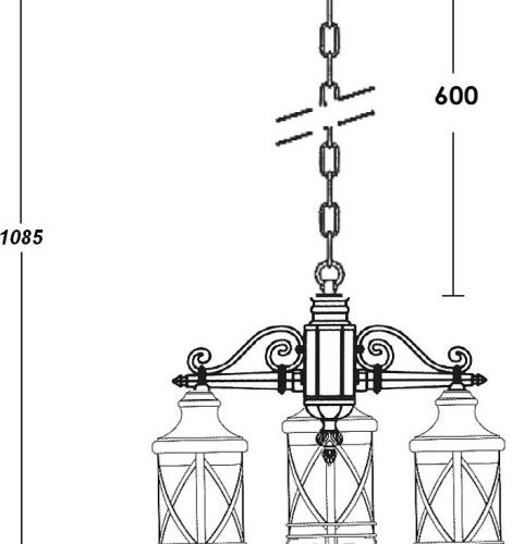Уличный светильник подвесной Oasis Light LUCERNA 84870/3/02 Gb Уличный светильник подвесной Oasis Light LUCERNA 84870/3/02 Gb