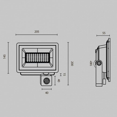Настенно-потолочный прожектор Maytoni Flood FL001-L50B6KSR