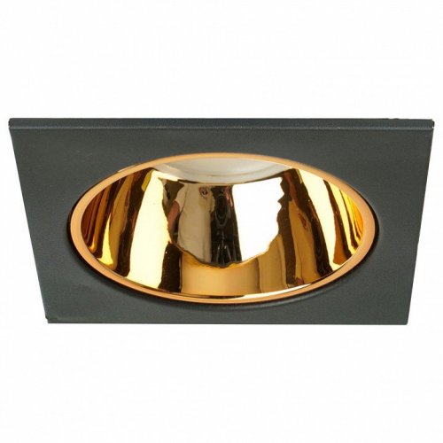 Светильник встраиваемый Feron DL3112 потолочный MR16 G5.3  черный + золото 51409