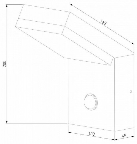 Уличный настенный светодиодный светильник Elektrostandard Sensor 1541 Techno Led черный a053946