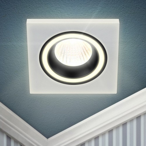 Встраиваемый светильник ЭРА DK91 WH/BK Б0054361