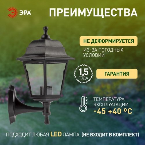 Светильник на штанге Эра  НБУ 04-60-001 черный