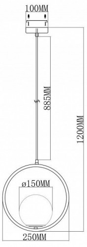 Подвесной светильник Moderli Barocco V11578-1P
