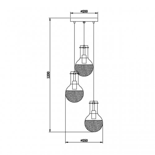Подвесной светильник Vele Luce Cesare VL1913P03 Подвесной светильник Vele Luce Cesare VL1913P03