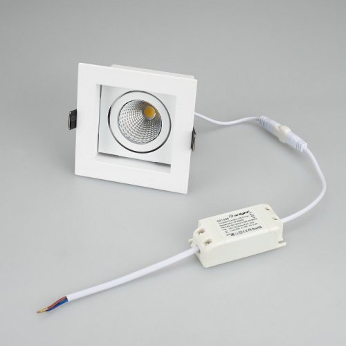Встраиваемый светильник Arlight Cl-kardan CL-KARDAN-S102x102-9W Day (WH, 38 deg)