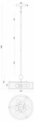 Подвесная люстра Favourite Radiales 3099-3P