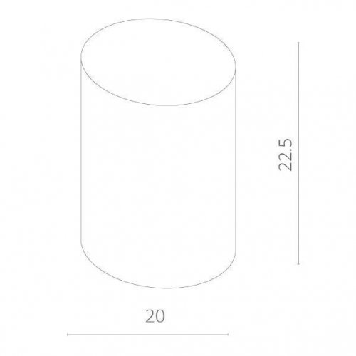 Точечный накладной светильник Arte Lamp Tubo A9262PL-1WH