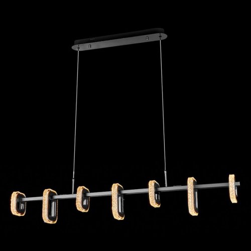 Подвесная люстра Theona LE7701/7L Grey/Black Chrome