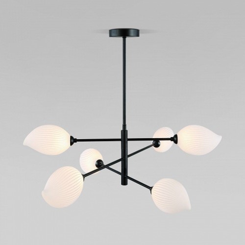 Люстра на штанге Eurosvet Sinki 30189/6 черный Люстра на штанге Eurosvet Sinki 30189/6 черный