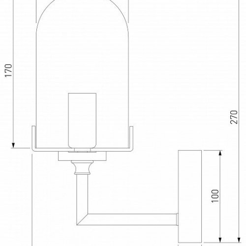 Бра Eurosvet Pluto 60156/1 хром