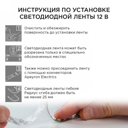 Комплект с лентой светодиодной Apeyron Electrics  10-03