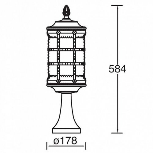 Наземный фонарь Oasis Light 81204 Bl