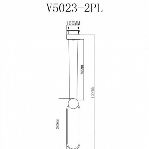 Подвесной светодиодный светильник Moderli Store V5023-2PL