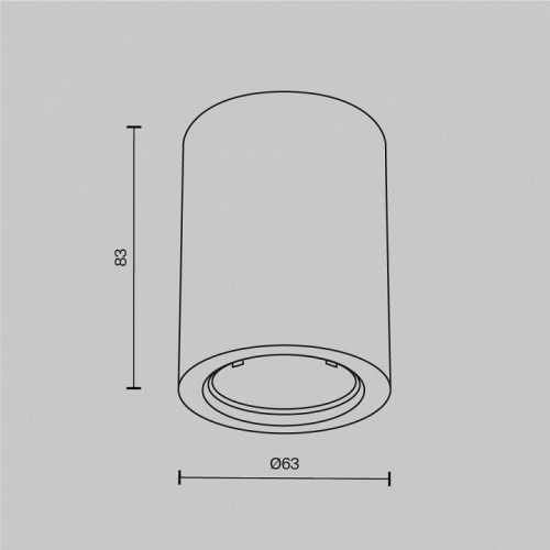 Точечный светильник Maytoni Conik gyps C001CL-GU10-W