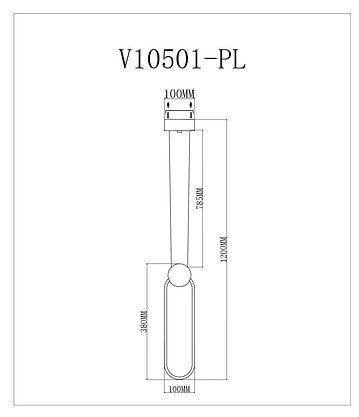 Подвесной светильник Store V10501-PL