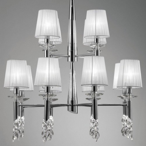 Подвесная люстра Mantra Tiffany Chrome 3850