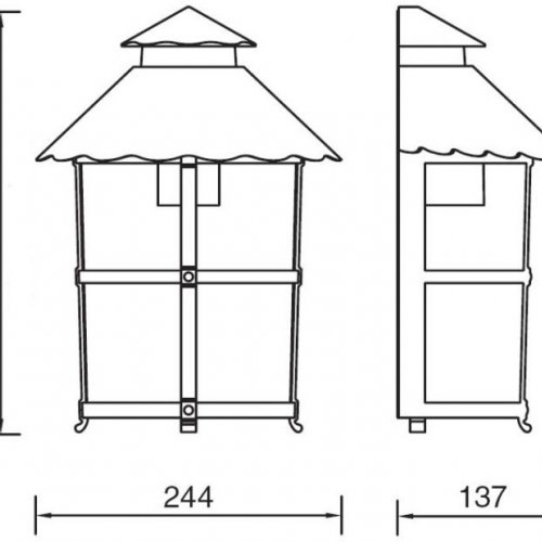 Настенный фонарь уличный Oasis Light CAIOR 1 81525 Bl Настенный фонарь уличный Oasis Light CAIOR 1 81525 Bl