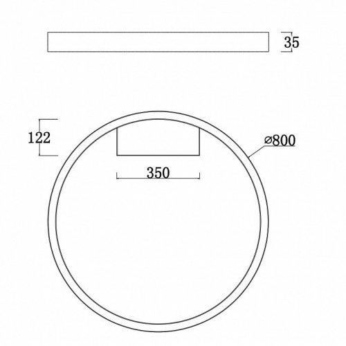 Потолочный светодиодный светильник Maytoni Rim MOD058CL-L50W4K