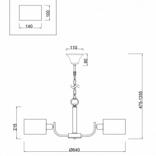 Подвесная люстра Freya Anita FR5012PL-05CH