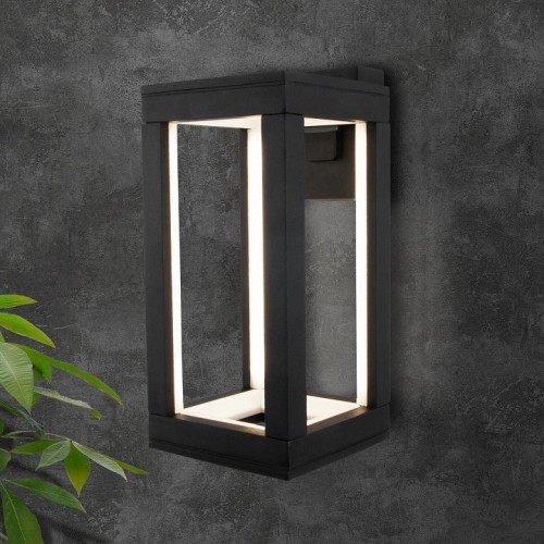 Уличный настенный светодиодный светильник Elektrostandard Frame 1527 Techno Led черный a051855