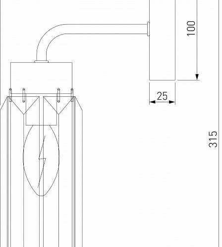 Бра Eurosvet Gilian 60163/1 никель