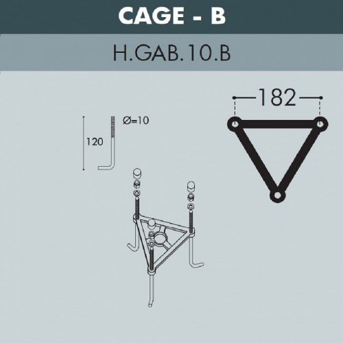 Наземный светильник Fumagalli Globe 250 G25.157.S20.BXE27 Наземный светильник Fumagalli Globe 250 G25.157.S20.BXE27