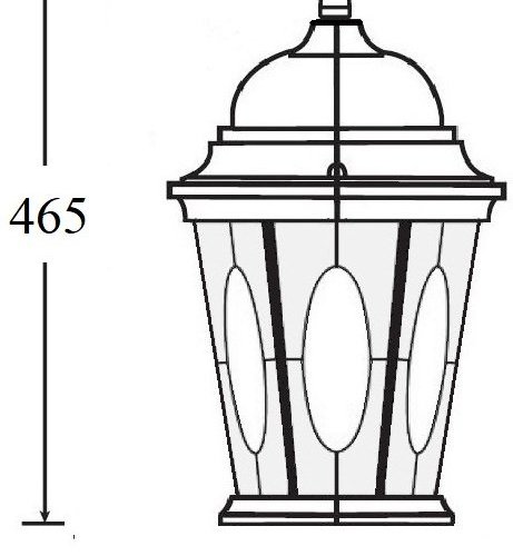 Потолочный светильник уличный Oasis Light ASTORIA 2M 91405MA Gb овал Потолочный светильник уличный Oasis Light ASTORIA 2M 91405MA Gb овал