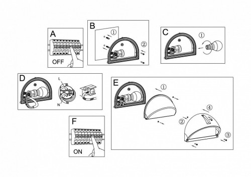 Уличный настенный светильник Eglo Onja 89767