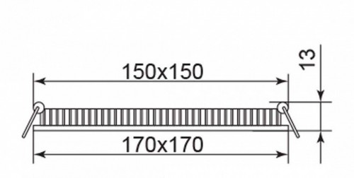 Встраиваемый светодиодный светильник Feron AL502 28516 Встраиваемый светодиодный светильник Feron AL502 28516