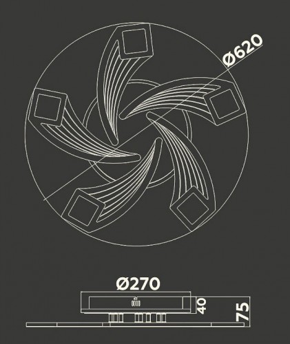 Потолочная люстра Ambrella light ACRYLICA FA4478 Потолочная люстра Ambrella light ACRYLICA FA4478