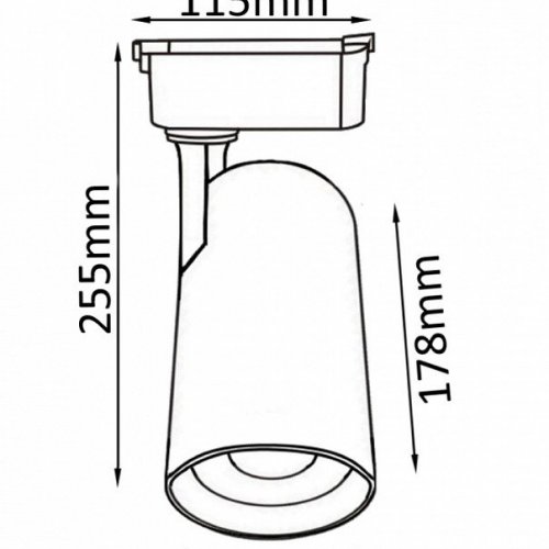 Трековый светильник однофазный Crystal Lux CLT 0.31 006 40W BL