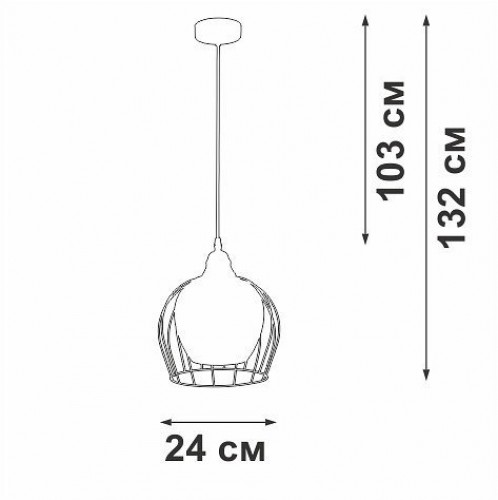 Подвесной светильник Vitaluce V2859-1/1S Подвесной светильник Vitaluce V2859-1/1S