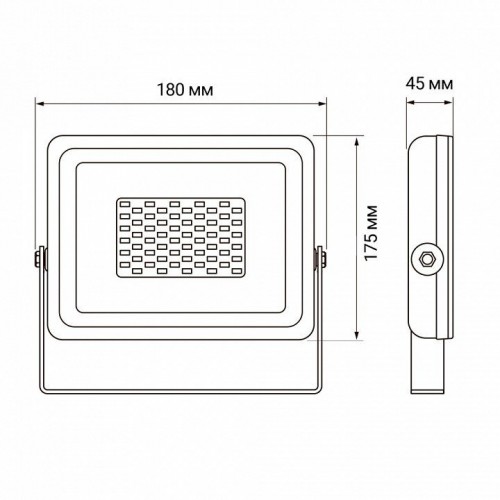 Настенно-потолочный прожектор Jazzway  PFL-SC-50W 6500K IP65