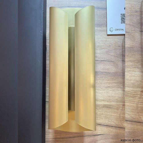 Настенный светодиодный светильник Crystal Lux Selene AP20 Led Brass