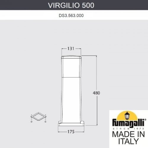 Наземный светильник Fumagalli Virgilio DS3.563.000.AYF1R