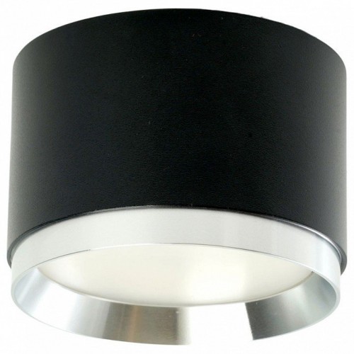 Светильник потолочный Feron Barrel DUET HL459 12W, 230V,GX53, черный + хром IP20