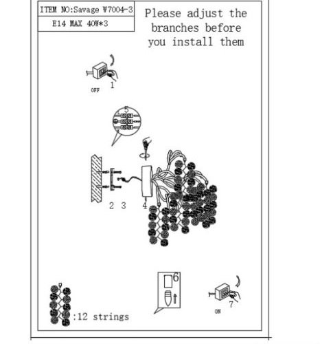 Бра iLamp Savage W7004-3 GD Бра iLamp Savage W7004-3 GD