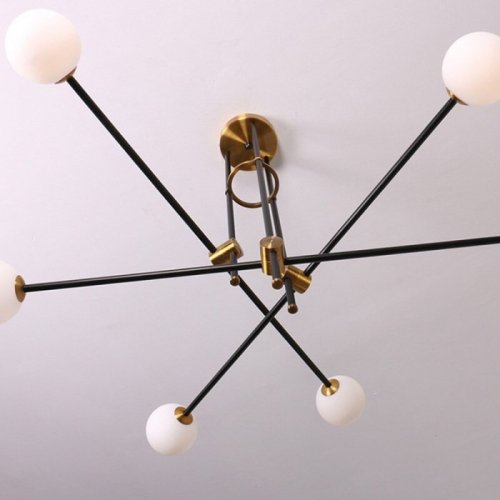 Потолочная люстра DeLight Collection Bistro Globe 9389P/6 black/gold