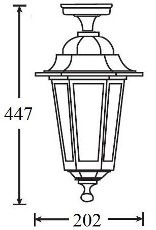 Потолочный светильник уличный Oasis Light PETERSBURG S 79805SA Bl Потолочный светильник уличный Oasis Light PETERSBURG S 79805SA Bl