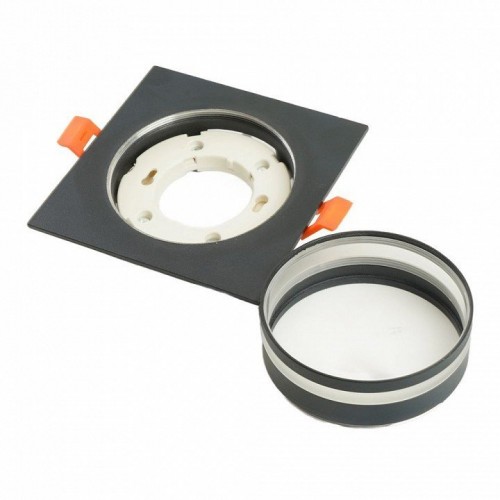 Светильник встраиваемый Feron DL503 LUNA потолочный GX53 черный квадрат 51092